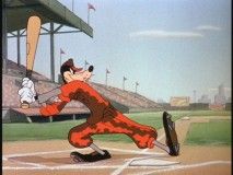 Dingo joue au baseball
